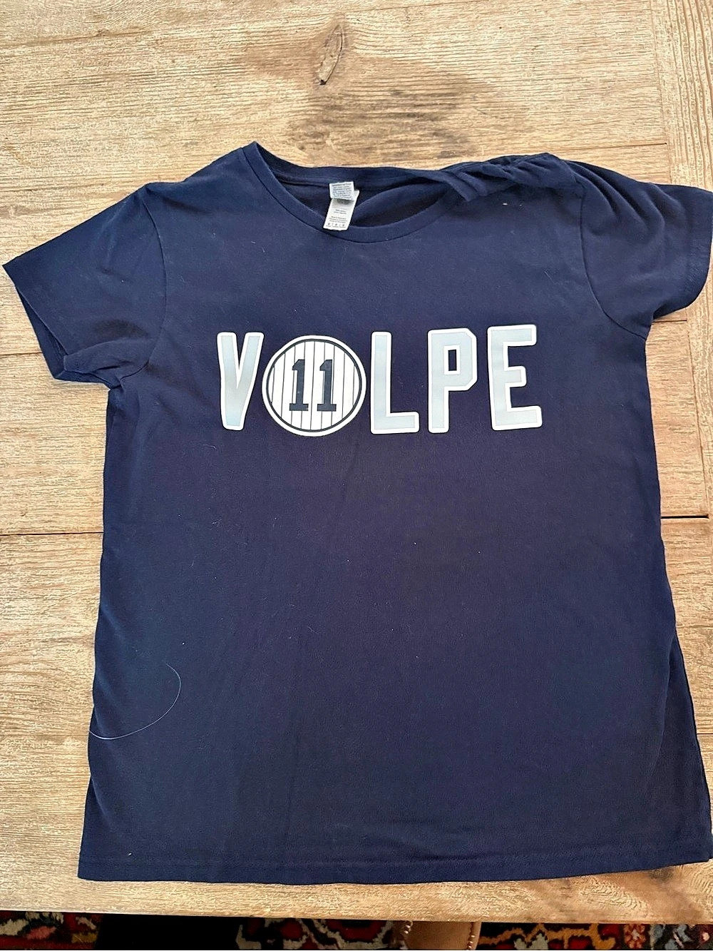 Golden Volpe 11 graphic tee Graphic Short Sleeve Tee Blue Medium